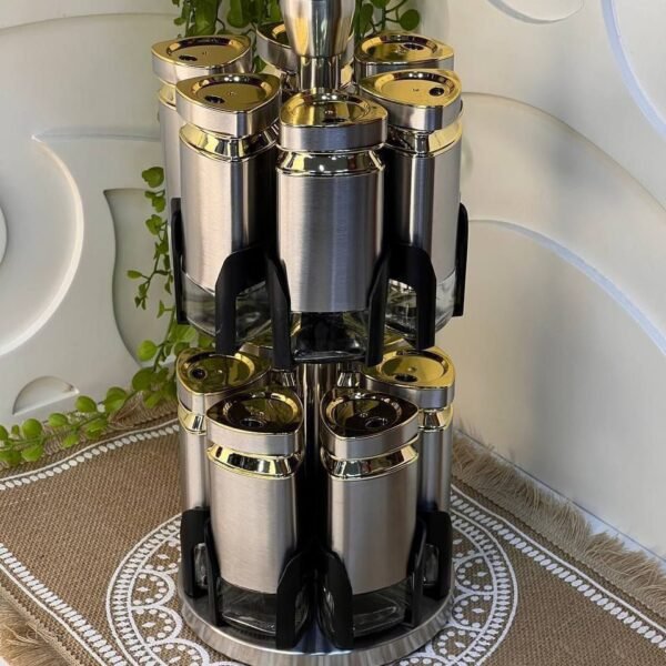 طقم التوابل الاستانلس